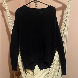 LOFT Black Crew Neck Sweater